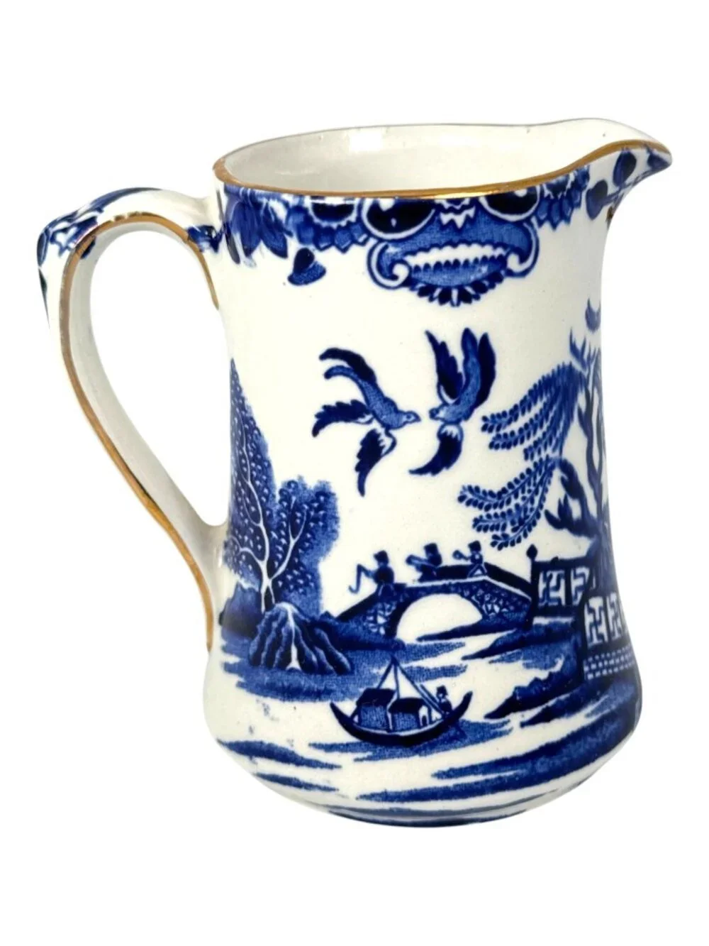 Burleigh Ware Blue Willow Small Tea Creamer Dinnerware Tableware UK England - Picture 4 of 7